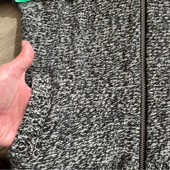 ARITZIA TNA TELLURIDE WOOL SWEATER, SHAWL COLLAR, Full Zipper, Size Small - Picture 8 of 14